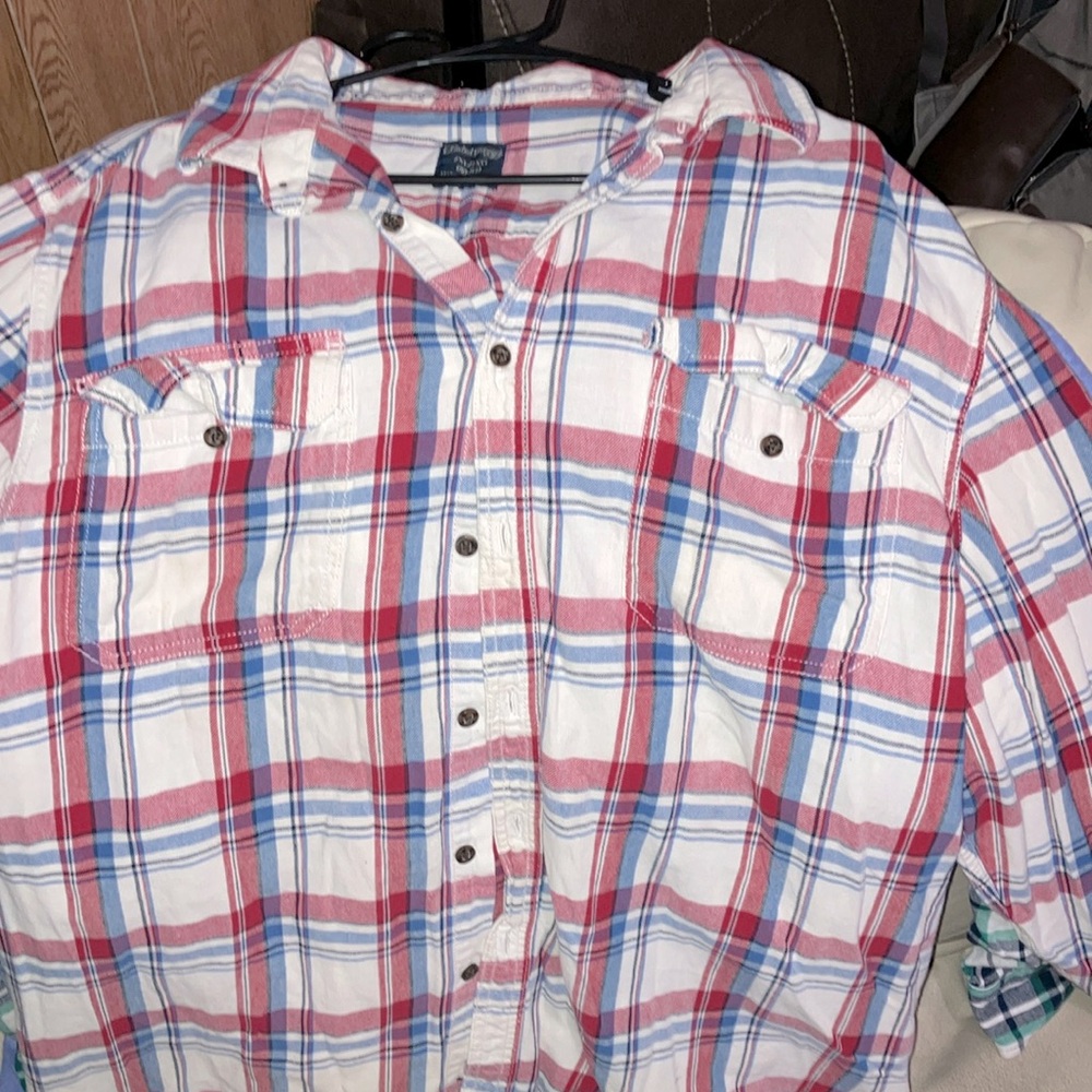 Faded Glory 2XL fleece, plaid, NO DAMAGES **